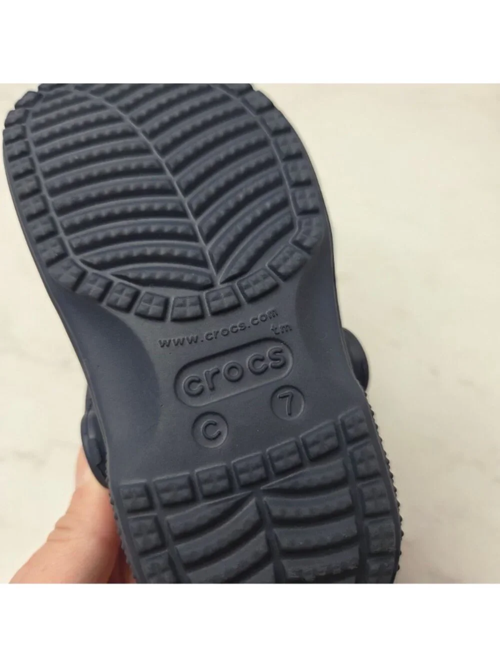 Crocs Navy Blue Baya Sandals Slip-On Mules Water Shoes Toddler 7